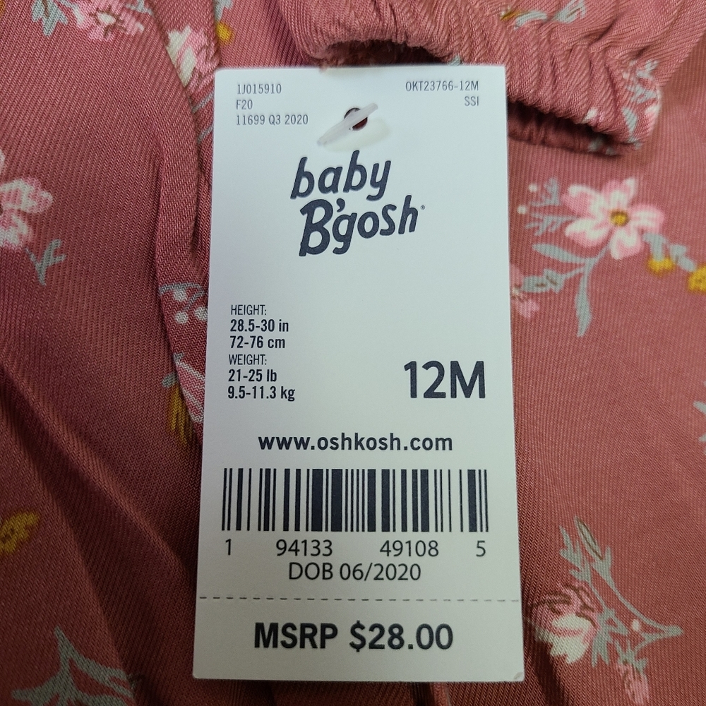 🆕️Baby B'Gosh Long Sleeve Floral Onsie - Picture 4 of 7